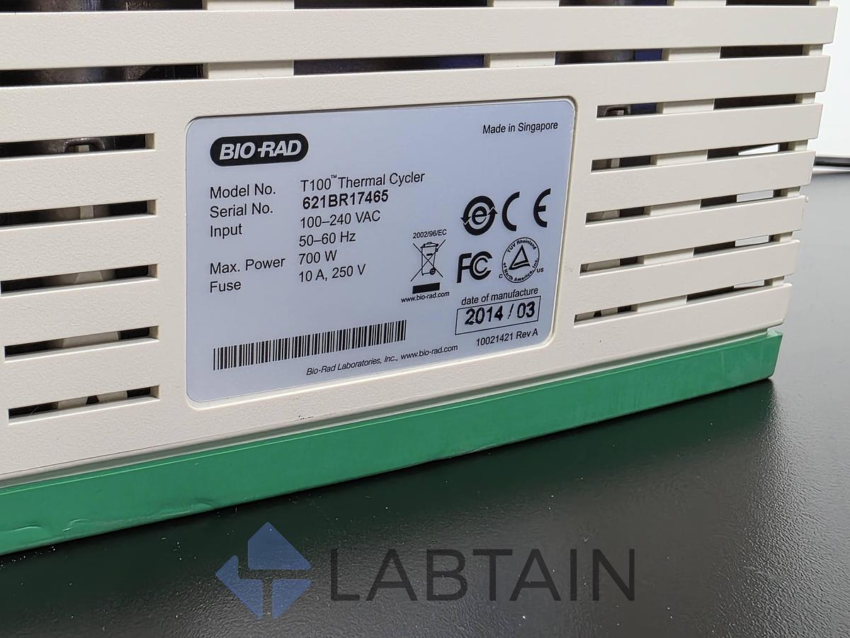 Used Bio-Rad T100 96-Well Thermal Cycler PCR System Used