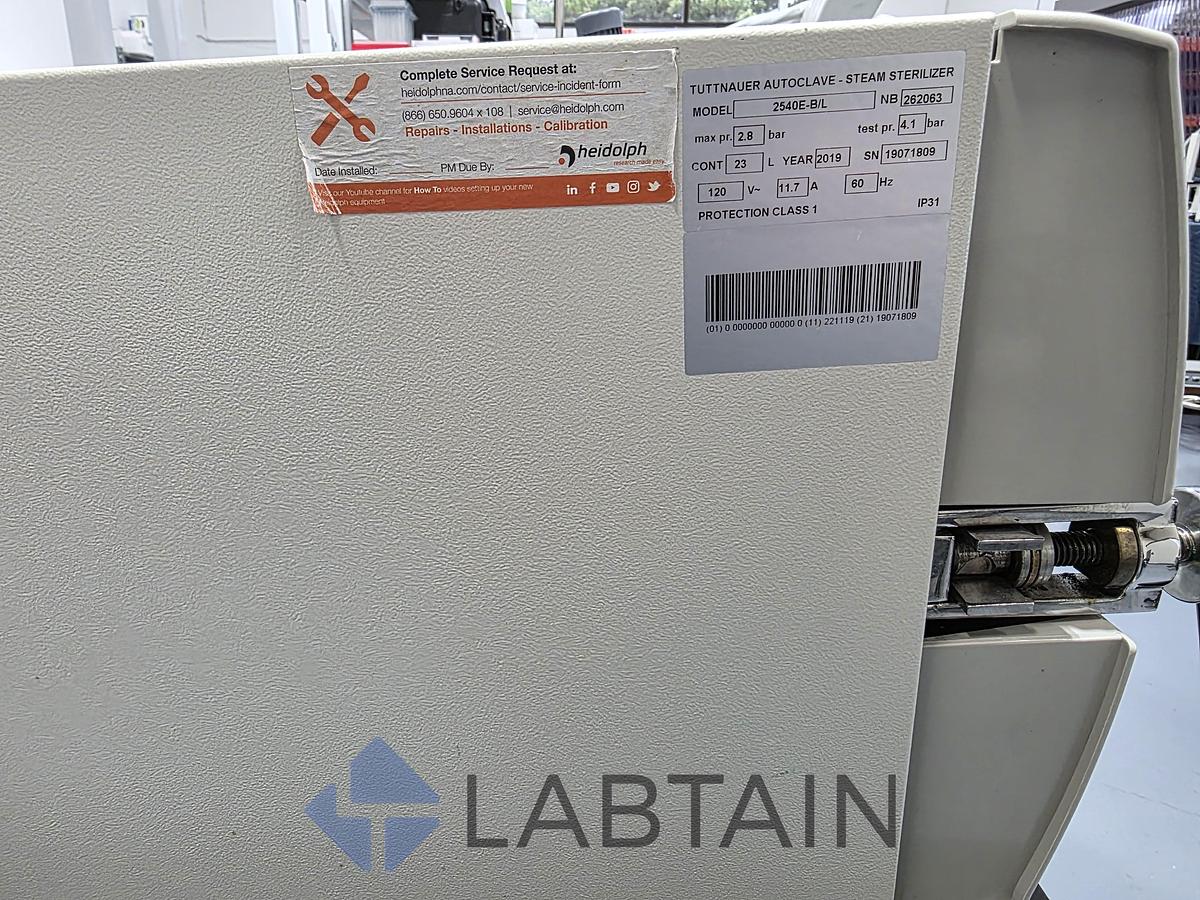 Used Tuttnauer 2540EP / Heidolph Automatic Autoclave Steam Sterilizer - 2019 Model - Tested