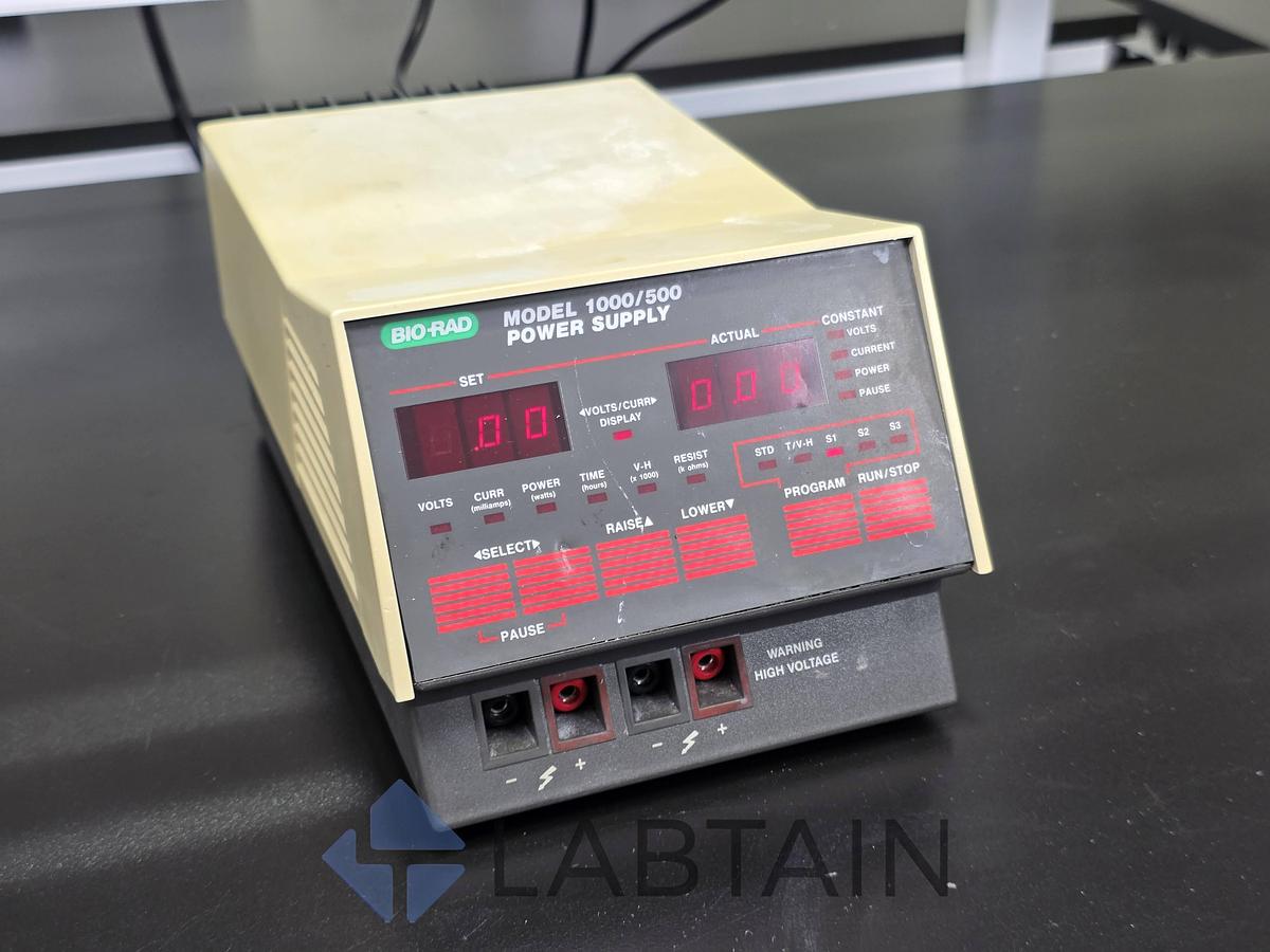 Used Bio-Rad Model 1000/500 Electrophoresis Power Supply 100-120V