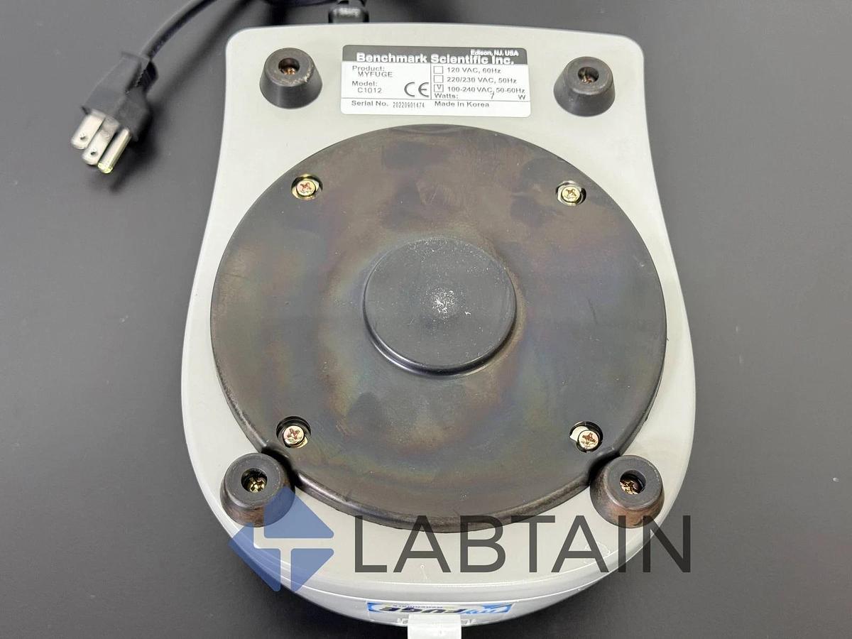 Used Benchmark Scientific MyFuge Mini Centrifuge – Dual Rotor – Compact 120V Lab Spinner – Excellent Condition