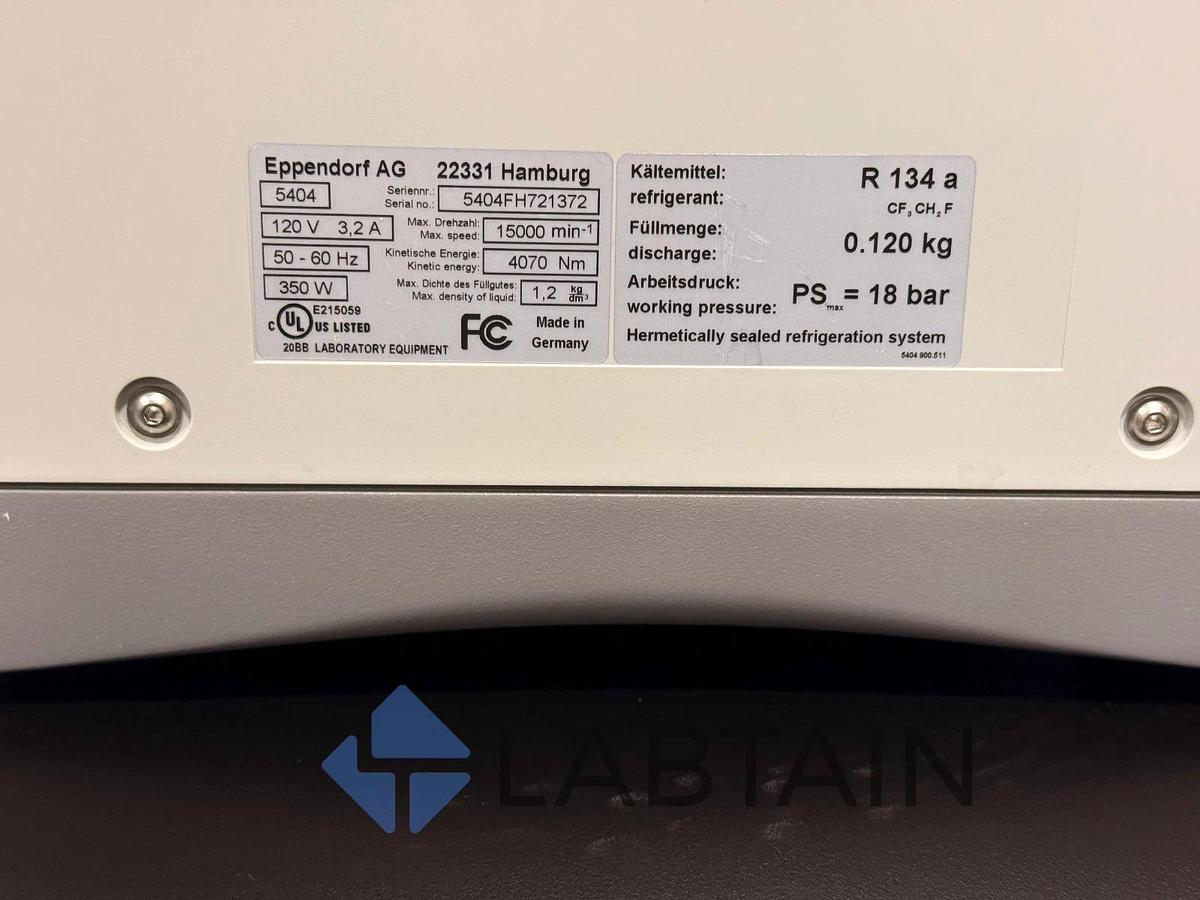 Used Eppendorf 5424R Refrigerated Centrifuge w/ FA-45-24-11 Rotor 5404FH721372 – Tested