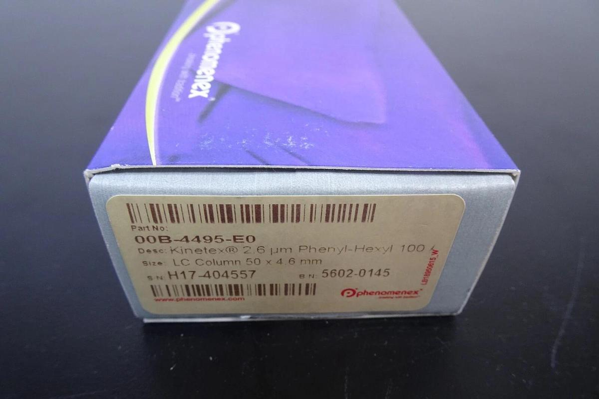 Phenomenex KINETEX | 00B-4495-E0 | LC Column | 50X4.6mm 2.6 um | Phenyl-Hexyl