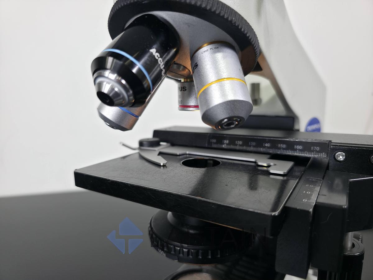 Used Olympus CX22RFS1 Binocular Biological Microscope Plan Objectives 4x-100x Used