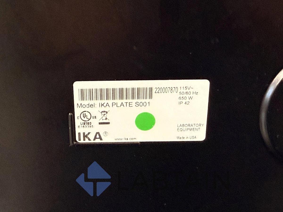 Used IKA PLATE S001 Digital Heating Magnetic Stirrer w/ Temp Probe