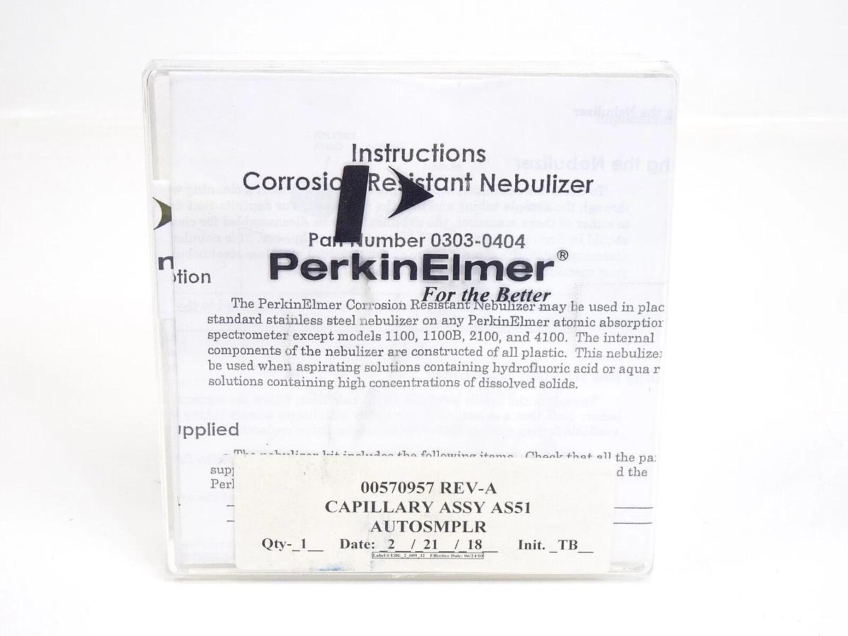 Perkin Elmer Capillary Assembly for AS51 Autosampler 0057-0957