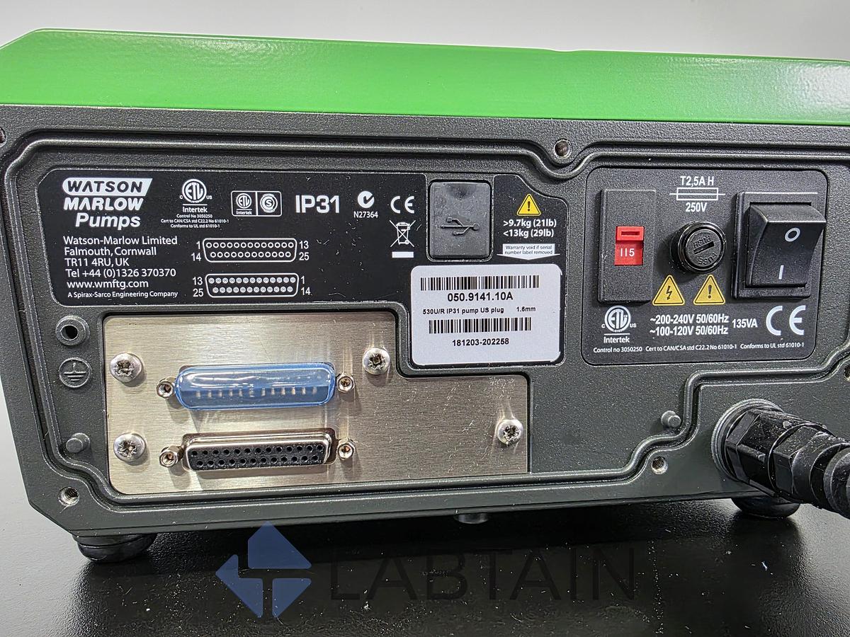 Used Watson-Marlow 530U/R Digital Peristaltic Pump w/ 520R2 Head Used