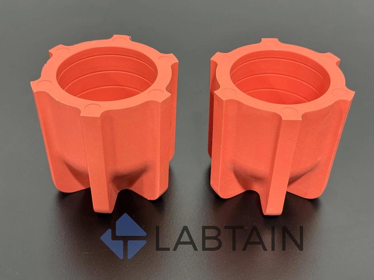 Used Beckman Coulter Polypropylene Conical Bottle Adapter set of 2