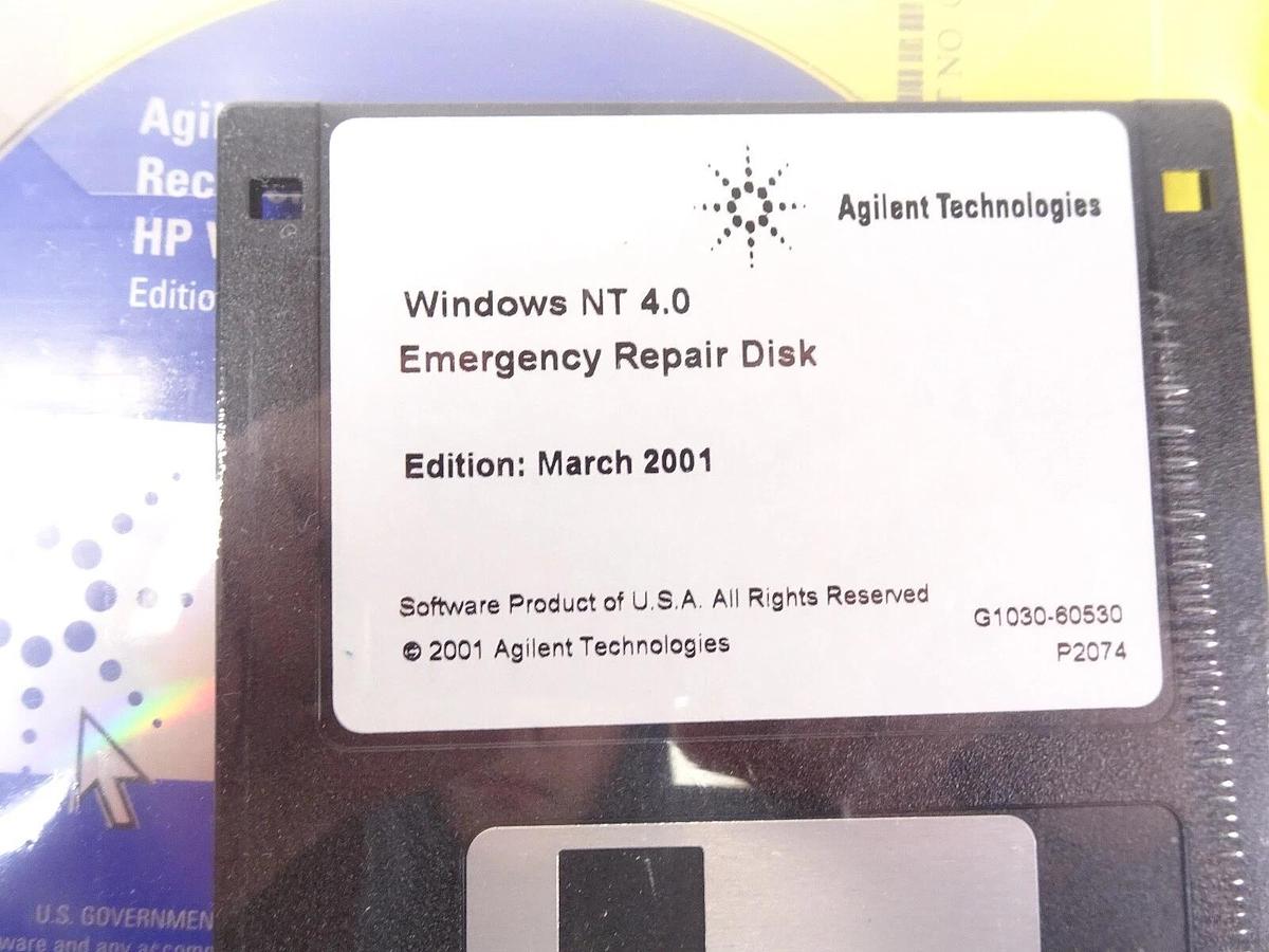 Agilent G1030-60527 | Windows NT 4.0 Repair Disk | HP Vectra VL800 P2074T