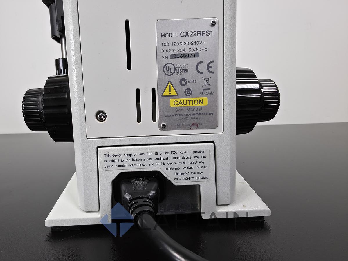 Used Olympus CX22RFS1 Binocular Biological Microscope Plan Objectives 4x-100x Used