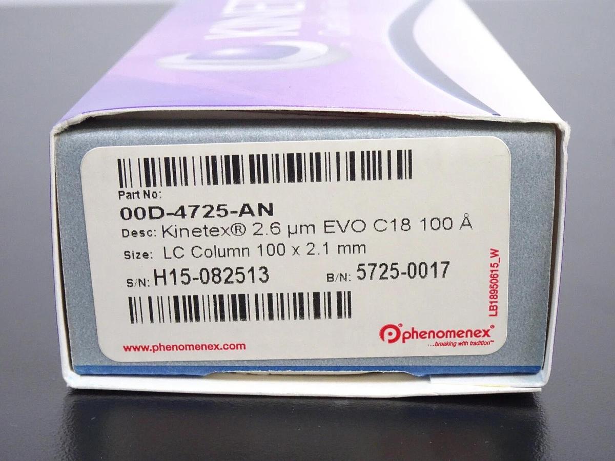 Used Phenomenex Kinetex 2.6um EVO C18 100A | LC Column 100x2.1mm | 00D-4725-AN