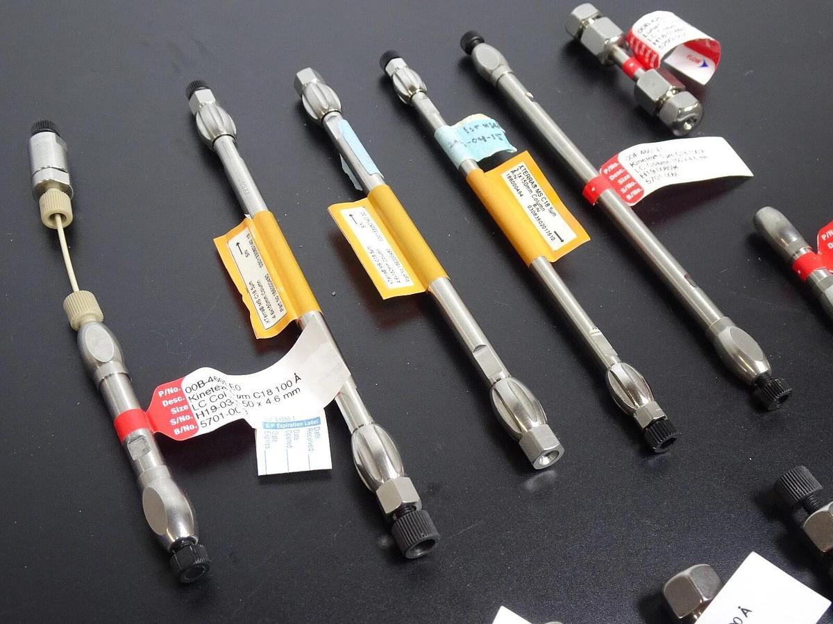 Used Lot of 12 HPLC Columns – Phenomenex Kinetex & Luna, Waters Xterra – Mixed Models – Used