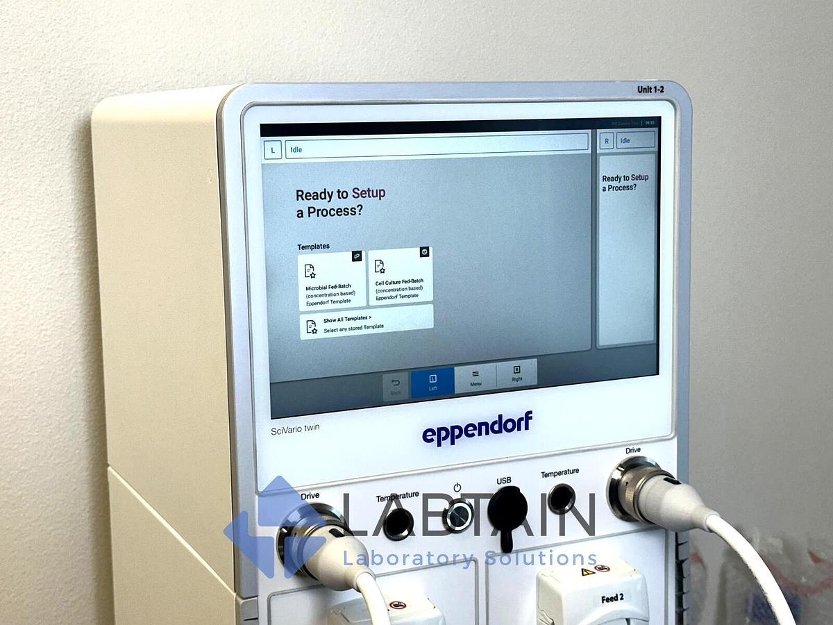 Used Eppendorf SciVario Twin Fermenter/Bioreactor System -