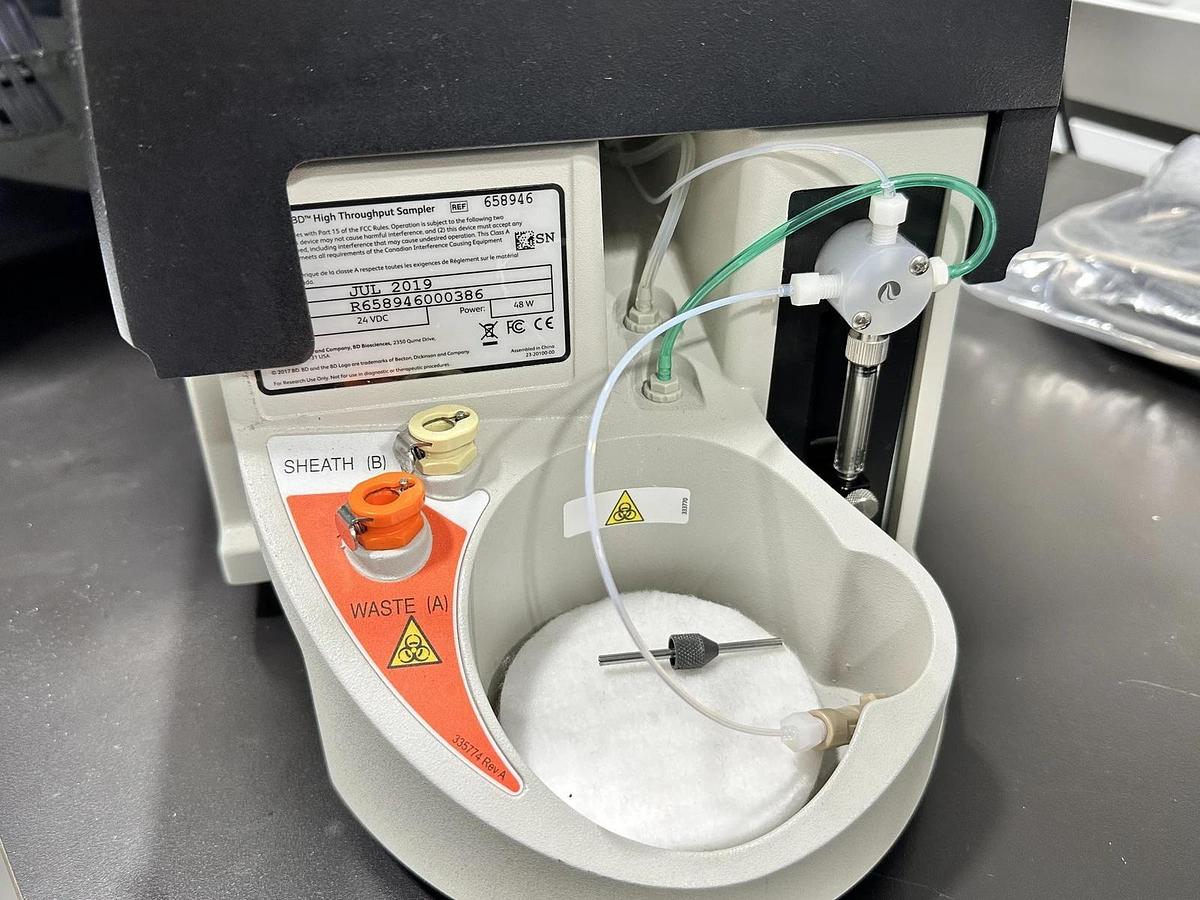 Used BD FACSCanto II Flow Cytometer System – With Fluidics Cart and BD HTS – Used