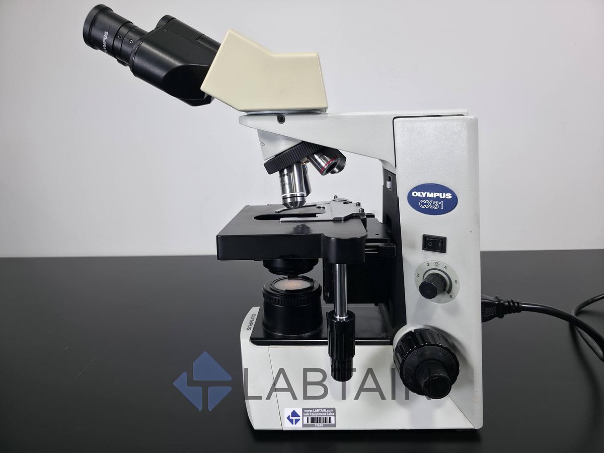 Used Olympus CX31 Binocular Biological Microscope Plan/S.Plan Objectives 4x-100x Used