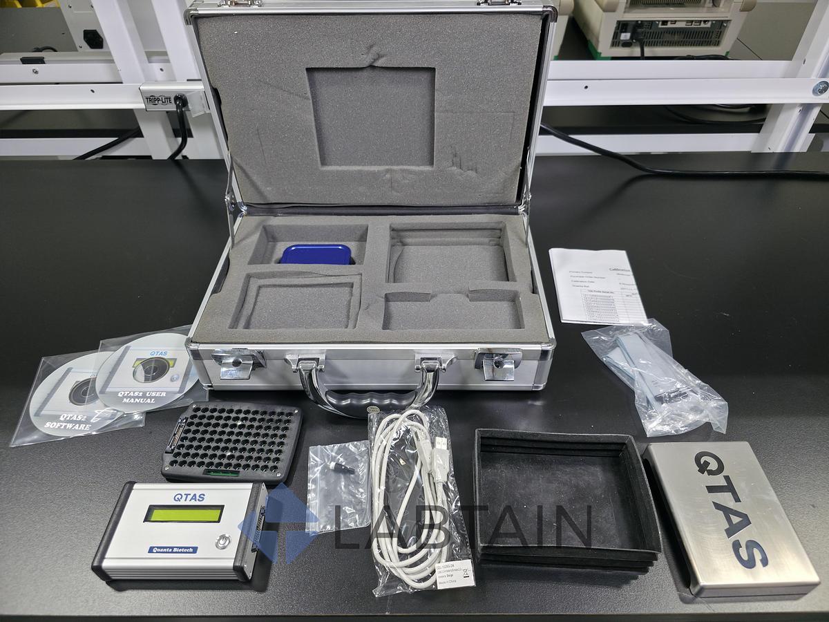 Used Quanta Biotech Q-TAS Temperature Acquisition System for PCR Calibration - 96-Well Probe Plate Kit