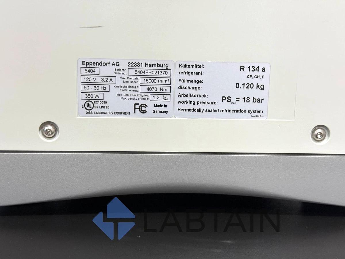 Used Eppendorf 5424R Refrigerated Microcentrifuge w/ FA-45-24-11 Rotor – S/N 5404FH021370 – Tested