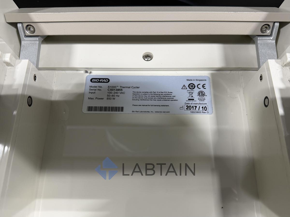 Used Bio-Rad S1000 Thermal Cycler w/ 96-Well Deep Reaction Module RM070543/CS013855