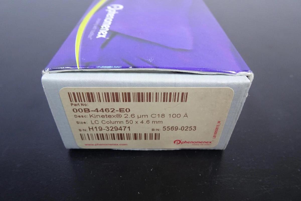 Phenomenex KINETEX | 00B-4462-E0 | LC Column | 50X4.6mm 2.6 um C18 100 A |
