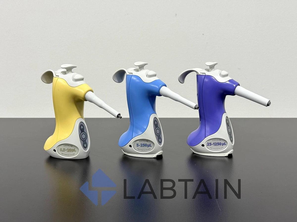 Used VistaLab Ovation ESC Electronic Pipette Lot - Models 0.5-1250ul
