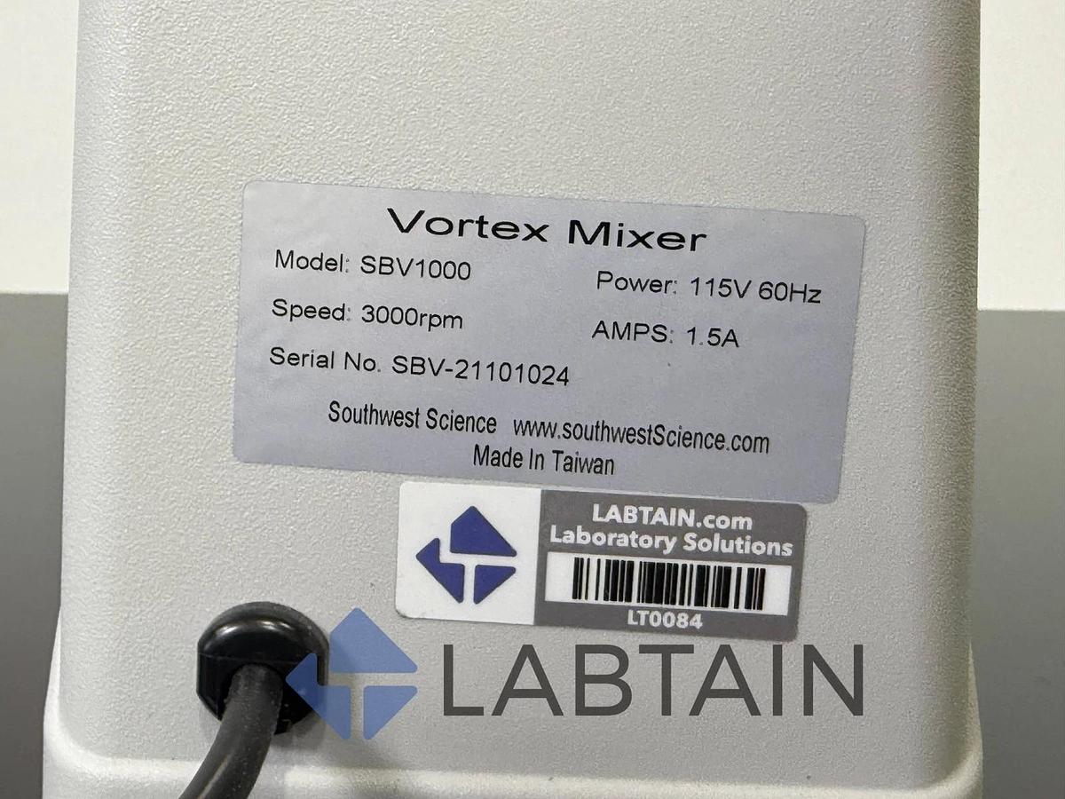 Used Southwest Science SBV1000 Vortex Mixer | 3000 RPM | 115V | SBV-21101024