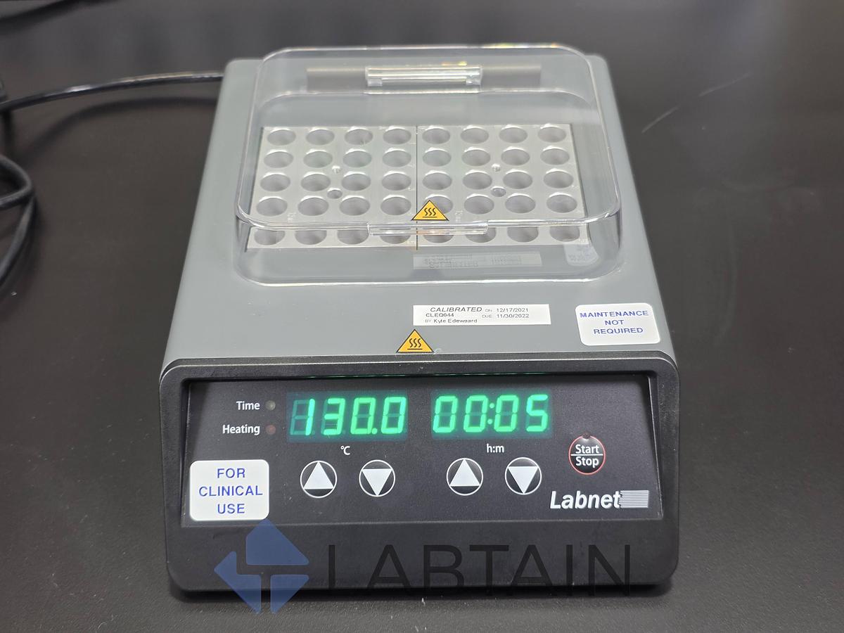Used Labnet D1302 Dual Block Digital Dry Bath Incubator 115V Perfect Condition