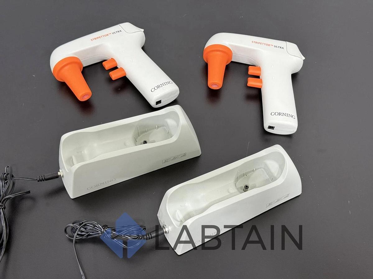 Used Corning Stripettor Ultra Electronic Serological Pipet Controller + Stand, 4099