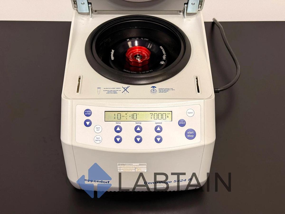 Used Eppendorf 5424R Refrigerated Centrifuge w/ FA-45-24-11 Rotor 5404FH721372 – Tested