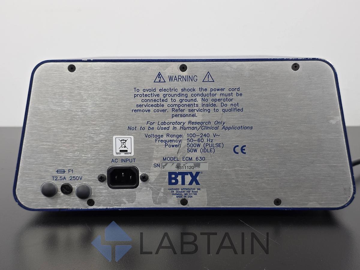 Used BTX Harvard Apparatus ECM 630 Electro Cell Manipulator (Electroporator)