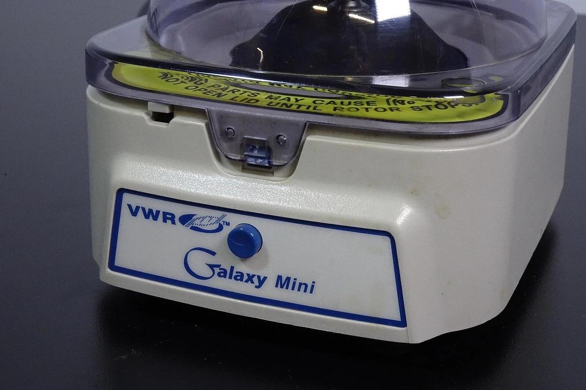 Used VWR Galaxy Mini Centrifuge C1213 – 16-Position Rotor – Compact 6,000 rpm Lab Spinner – Excellent Condition