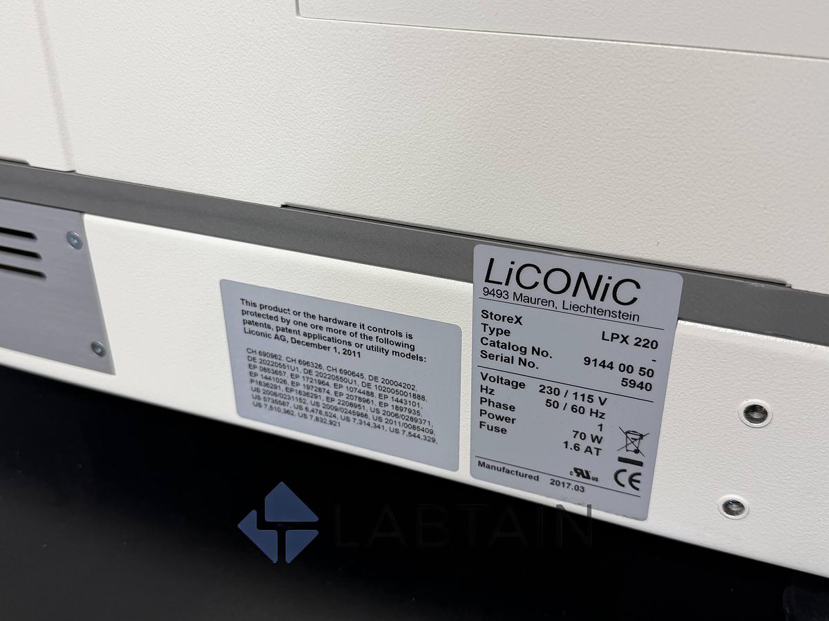 Used LiCONiC StoreX LPX 220 Automated Microplate Storage System Used