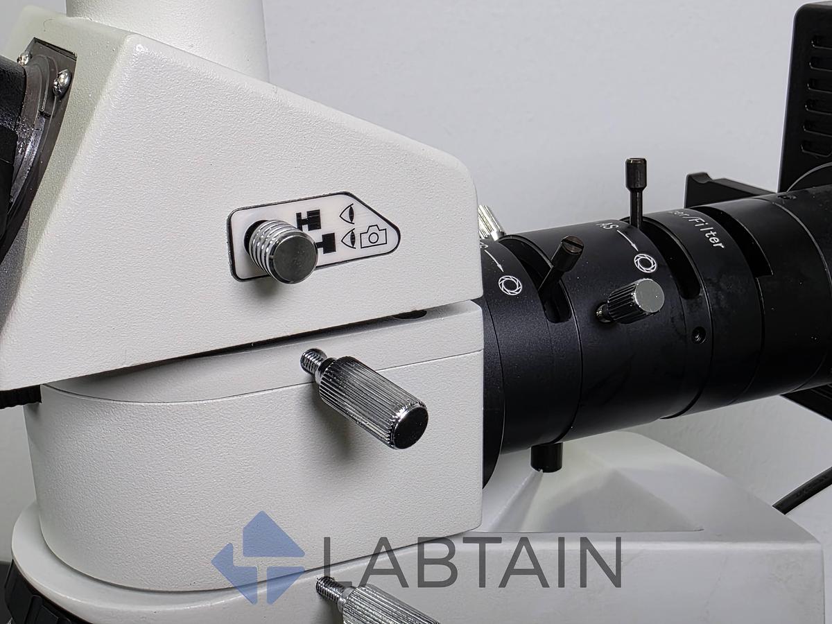 Used AmScope Metallurgical Microscope 50X-500X Trinocular Polarizing w/ 10MP Camera