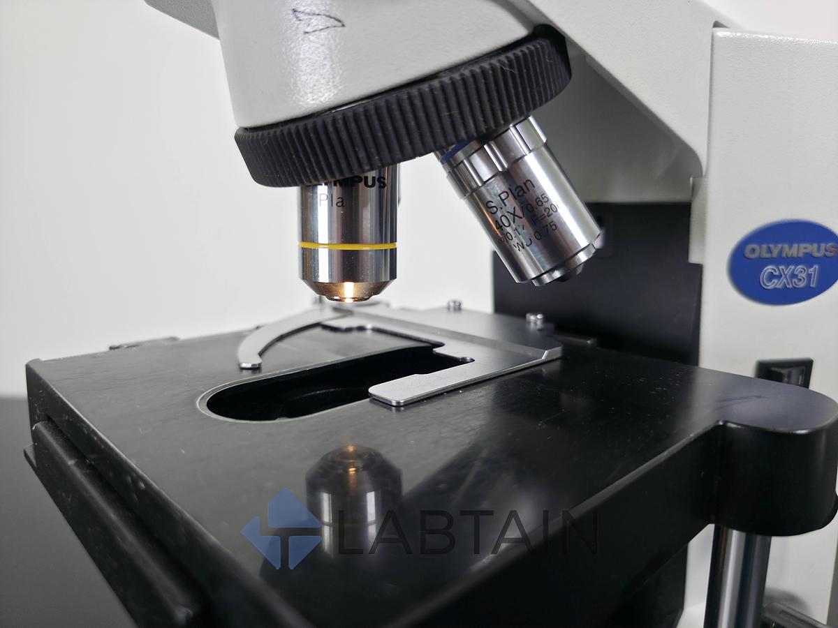 Used Olympus CX31 Binocular Biological Microscope Plan/S.Plan Objectives 4x-100x Used