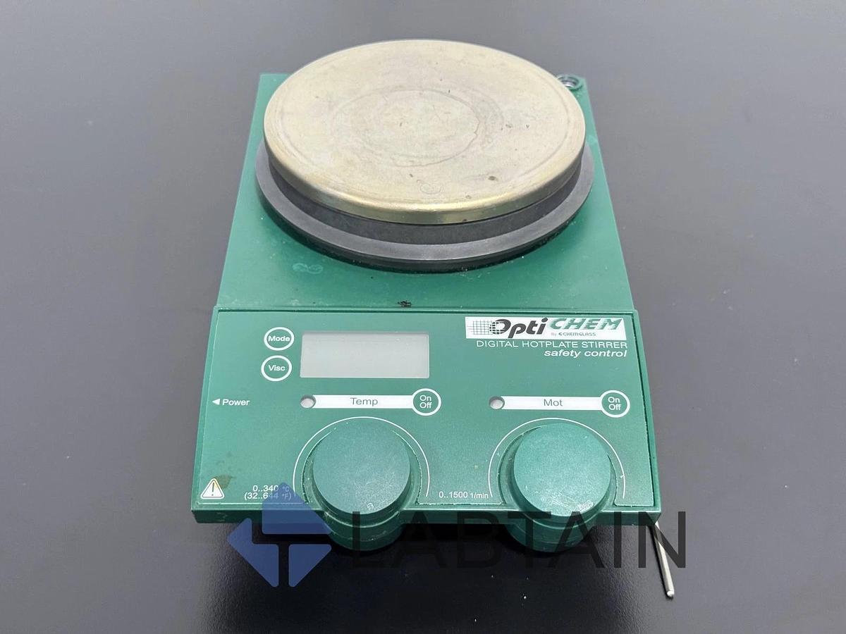 Used Chemglass Optichem Hotplate Stirrer with Safety Control | 03.350710