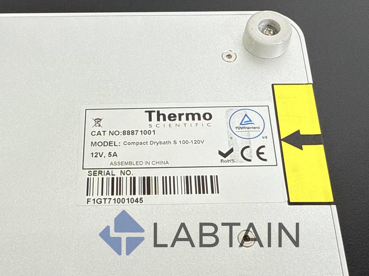 Used Thermo Scientific Compact Drybath S100 – P/N 88871001 – S/N F1GT71001045 – Used