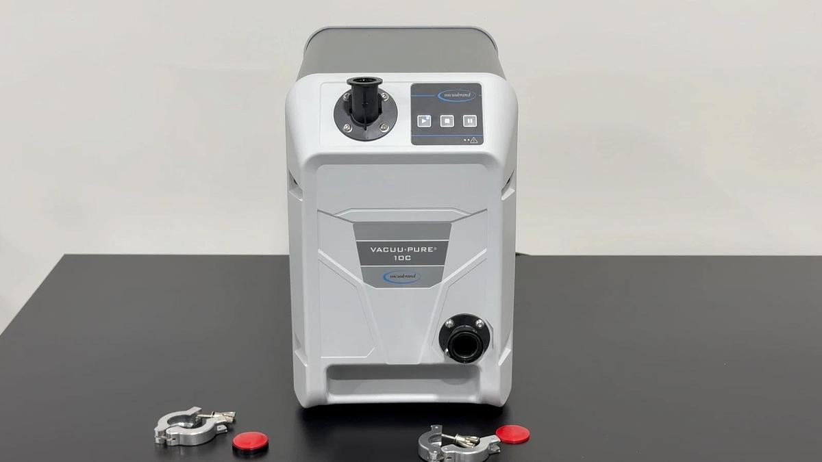 Used Vacuubrand VACUU-PURE 10C Screw Pump – Oil-Free Chemically Resistant 100% Dry Pump