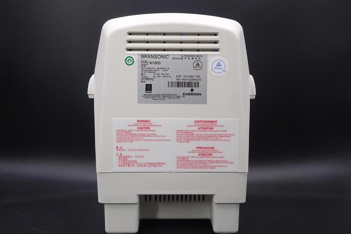 Used Bransonic M1800 Mechanical Ultrasonic Bath/Cleaner