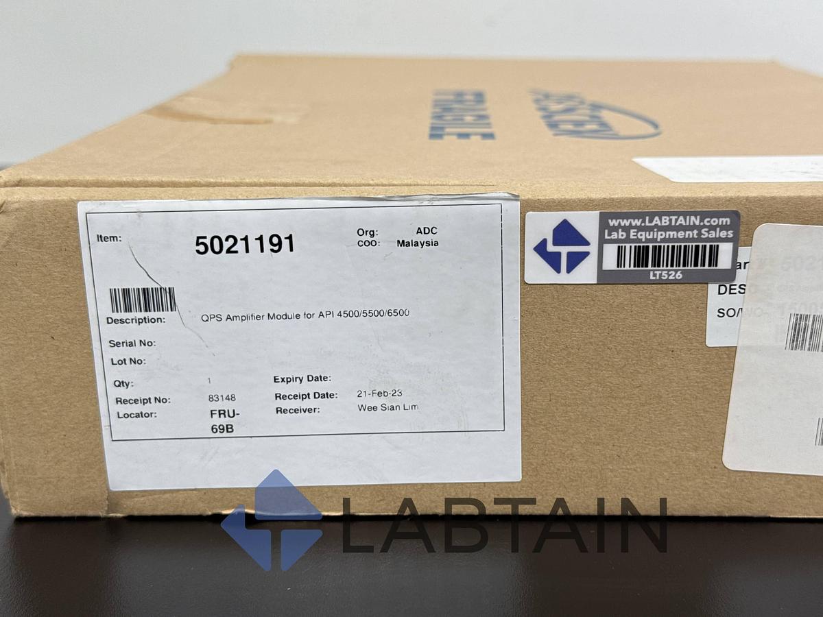 Used AB Sciex QPS Amplifier Module – For API 4500 / 5500 / 6500 – P/N 5021191 – 2023 – New / Open Box – Malaysia – S/N G231106