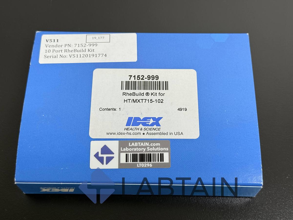 IDEX Health & Science RheBuild Kit for HT/MXT 715-102 – P/N 7152-999 – S/N V51120191774 – New (Open Box)