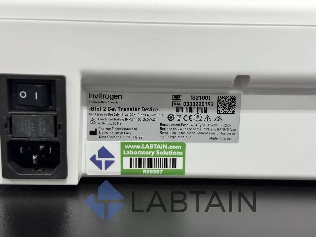 Used Life Technologies Invitrogen iBlot 2 Gel Transfer Device | IB21001 | 0303220193