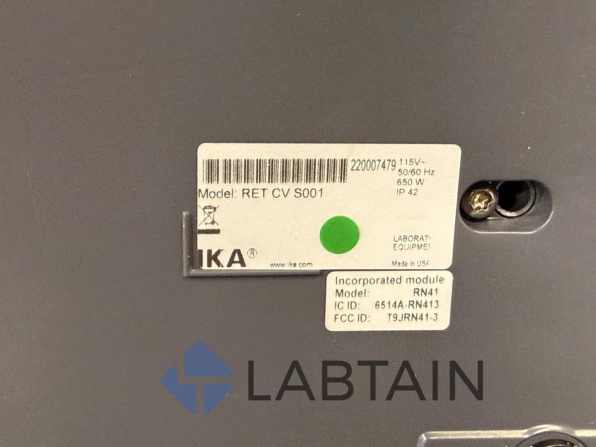 Used IKA RET CV S001 Control VISC Digital Magnetic (1700rpm, 340°C) w/ Temp Probe