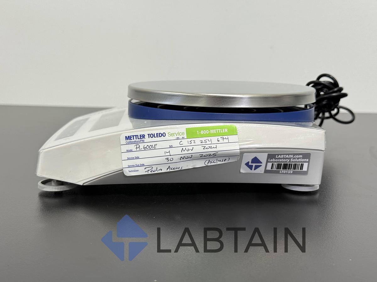 Used Mettler Toledo PL6001E PL-E Portable Balance Laboratory Scale C152254674