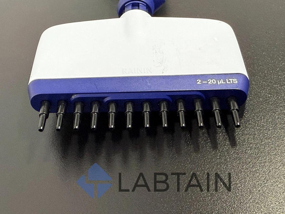 Used Rainin Pipet-Lite XLS 12-Channel Adjustable Volume Pipette 2-20ul LTS