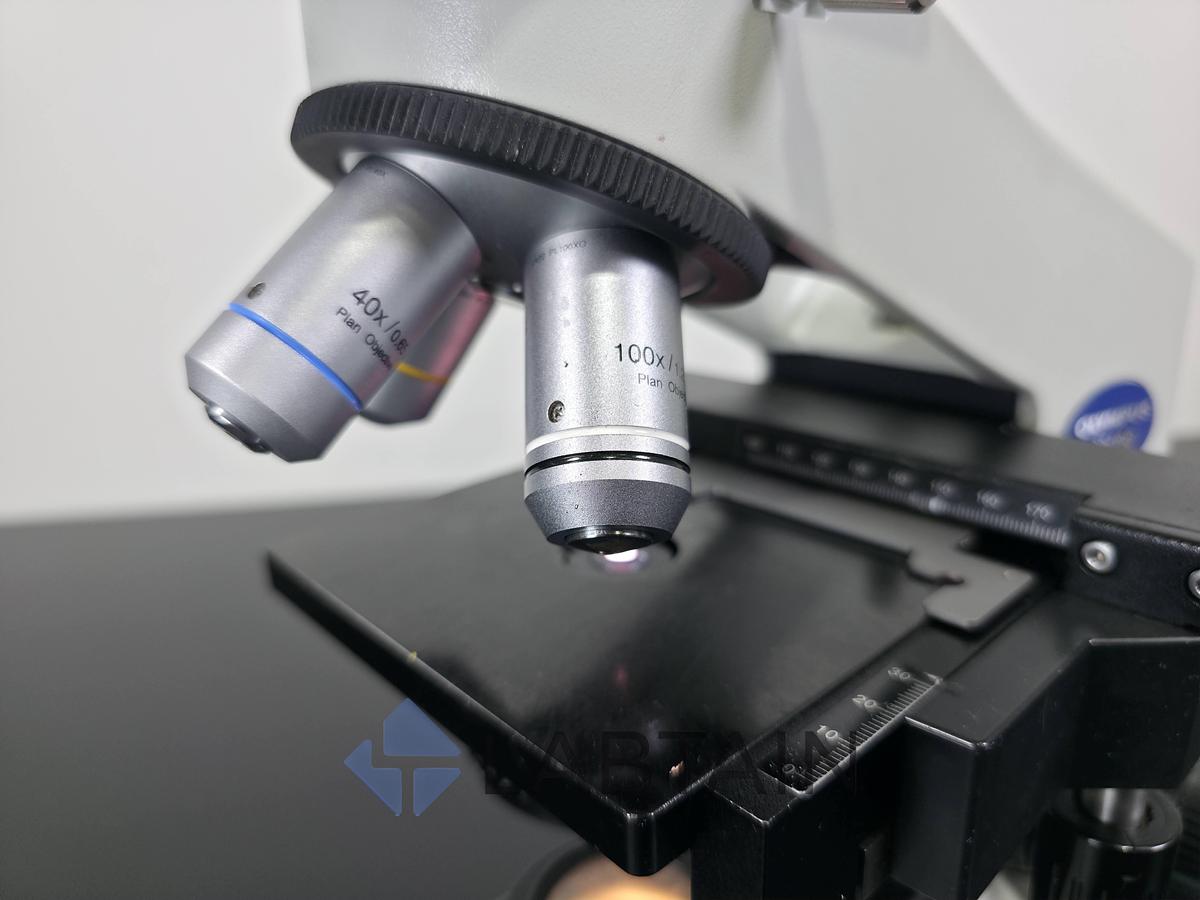 Used Olympus CX22RFS1 Binocular Biological Microscope Plan Objectives 4x-100x Used
