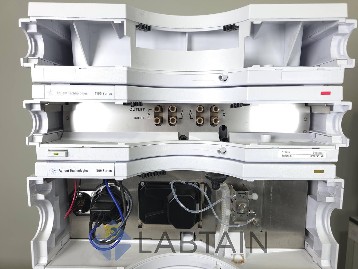 Used Agilent Technologies 1100 / 1200 Series Quaternary HPLC System Stack with OpenLab ChemStation Used