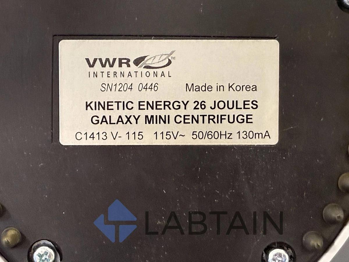 Used VWR International Galaxy Mini Centrifuge C1415 12040446 – 26 Joules – Tested