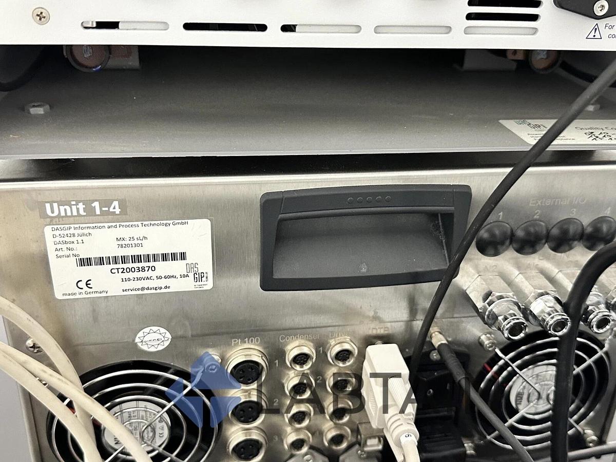 Used Eppendorf DASbox MP8-PHPO Mini Bioreactor System – With DasGip Base – Incomplete – As-Is