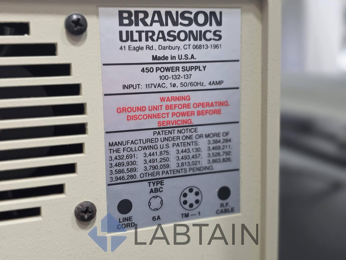 Used Branson Sonifier 450 Ultrasonic Cell Disruptor Homogenizer w/ Sound Enclosure