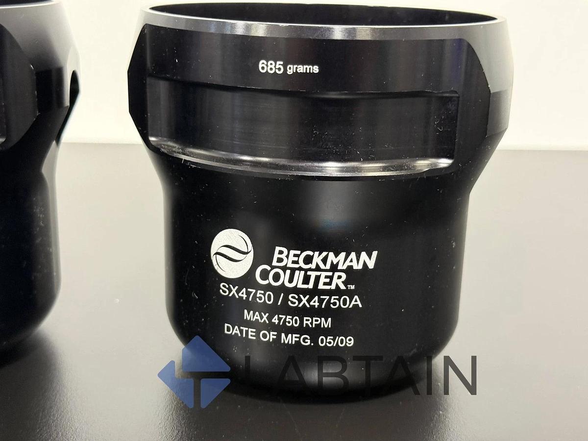 Used Beckman Coulter SX4750 / SX4750A Swinging-Bucket Rotor Buckets – Pair – 685 g – Max 4,750 RPM