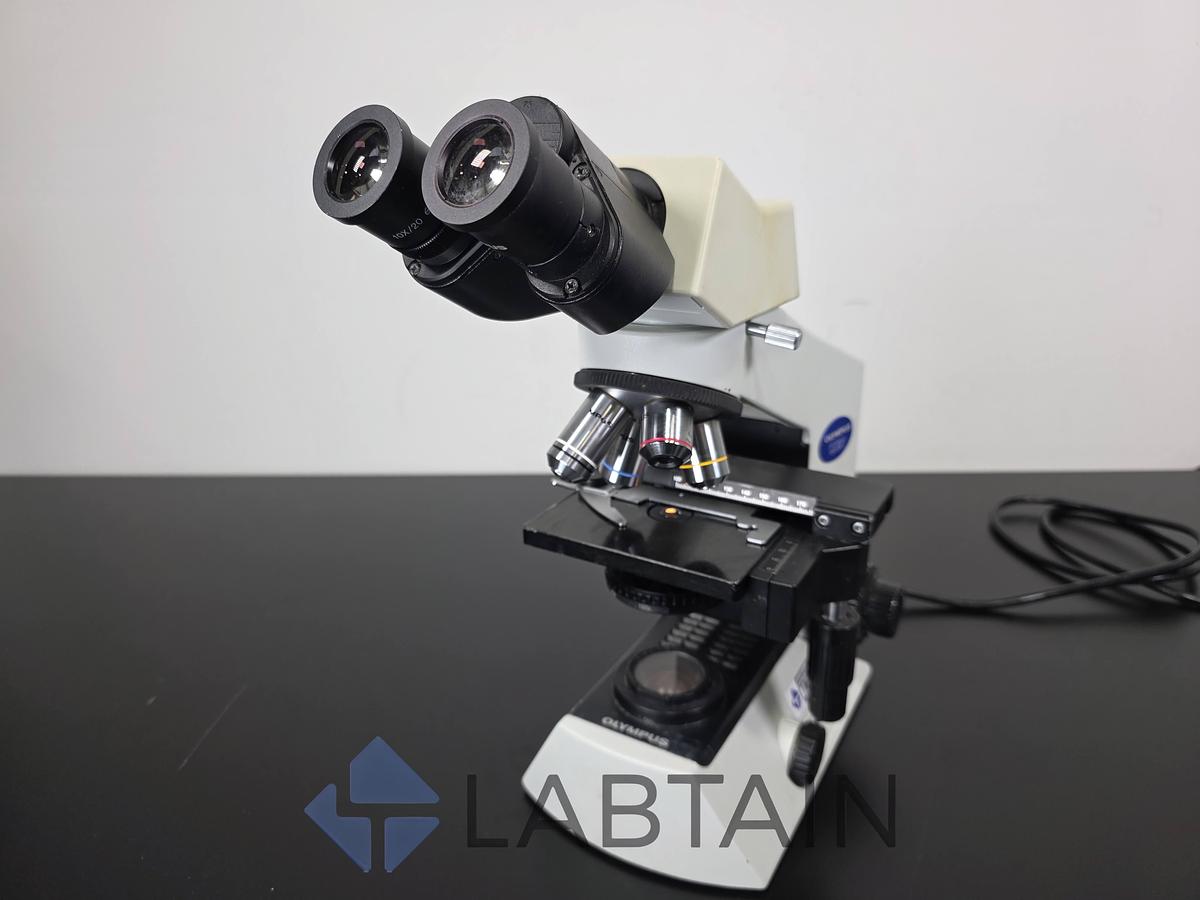 Used Olympus CX21FS1 Binocular Biological Microscope | 4X, 10X, 40X, 100X Objectives 