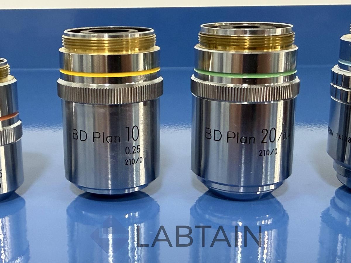 Used Nikon BD Plan & M Plan Objective Set 2.5x 10x 20x 40x Apo 210/0 Used